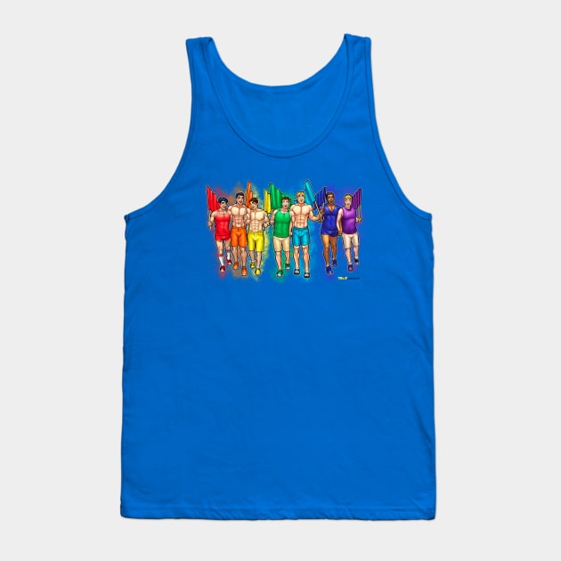 Troy: Happy Pride Tank Top by DerryProducts